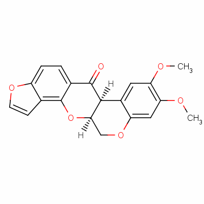478-10-4  12,12a-dihydro-8,9-dimethoxy[1]benzopyrano[3,4-b]furo[2,3-h][1]benzopyran-6(6aH)-one