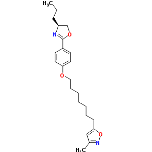 112270-41-4  3-methyl-5-(7-{4-[(4S)-4-propyl-4,5-dihydro-1,3-oxazol-2-yl]phenoxy}heptyl)isoxazole