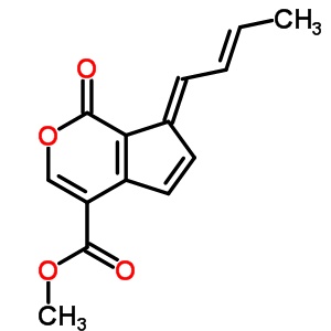 20867-01-0  methyl (7E)-7-[(2E)-but-2-en-1-ylidene]-1-oxo-1,7-dihydrocyclopenta[c]pyran-4-carboxylate