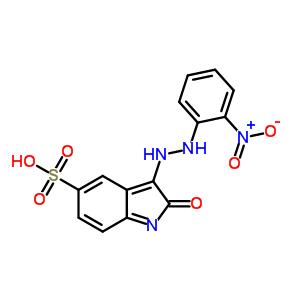 21303-44-6  3-[2-(2-nitrophenyl)hydrazino]-2-oxo-2H-indole-5-sulfonic acid