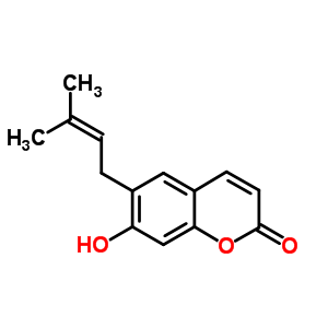 21422-04-8  7-hydroxy-6-(3-methylbut-2-en-1-yl)-2H-chromen-2-one