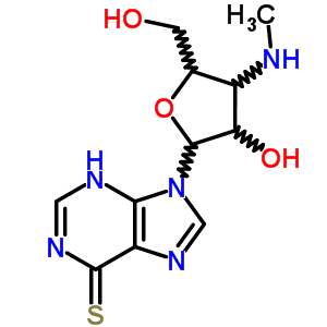 25791-57-5  9-[3-deoxy-3-(methylamino)pentofuranosyl]-3,9-dihydro-6H-purine-6-thione