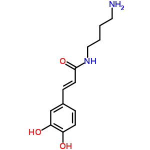 29554-26-5  (2E)-N-(4-aminobutyl)-3-(3,4-dihydroxyphenyl)prop-2-enamide