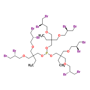 68555-85-1  bis[2,2-bis({[(2R)-2,3-dibromopropyl]oxy}methyl)butyl] 2-({[(2R)-2,3-dibromopropyl]oxy}methyl)-2-({[(2S)-2,3-dibromopropyl]oxy}methyl)butyl phosphite