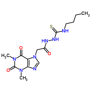 70862-96-3  N-butil-2-[(1,3-dimetil-2,6-diokso-1,2,3,6-tetrahidro-7H-purin-7-il)asetil]hidrazinkarbothioamid