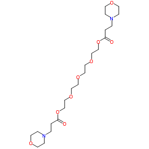 71487-08-6  15-morpholin-4-yl-13-oxo-3,6,9,12-tetraoxapentadec-1-yl 3-morpholin-4-ylpropanoate (non-preferred name)