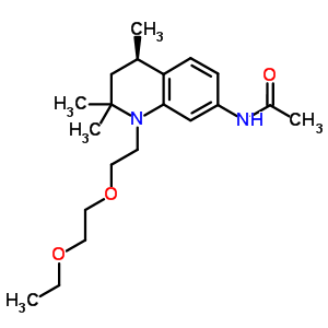 71673-02-4  N-{(4R)-1-[2-(2-ethoxyethoxy)ethyl]-2,2,4-trimethyl-1,2,3,4-tetrahydroquinolin-7-yl}acetamide