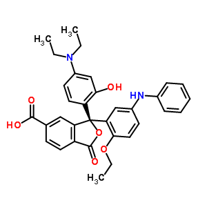 71799-69-4  (3S)-3-[4-(diethylamino)-2-hydroxyphenyl]-3-[2-ethoxy-5-(phenylamino)phenyl]-1-oxo-1,3-dihydro-2-benzofuran-5-carboxylic acid