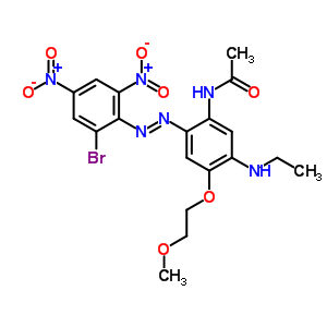 72066-86-5  N-{2-[(E)-(2-bromo-4,6-dinitrophenyl)diazenyl]-5-(ethylamino)-4-(2-methoxyethoxy)phenyl}acetamide