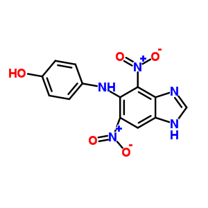 72766-33-7  4-[(4,6-dinitro-1H-benzimidazol-5-yl)amino]phenol