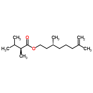 74499-48-2  (3R)-3,7-dimethyloct-7-en-1-yl (2S)-2,3-dimethylbutanoate