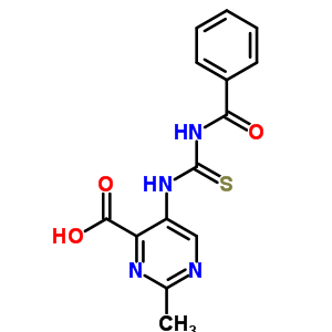 7496-39-1  2-methyl-5-{[(phenylcarbonyl)carbamothioyl]amino}pyrimidine-4-carboxylic acid