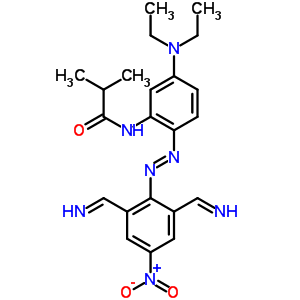 75113-56-3  N-{2-[(E)-{2,6-bis[(E)-iminomethyl]-4-nitrophenyl}diazenyl]-5-(diethylamino)phenyl}-2-methylpropanamide