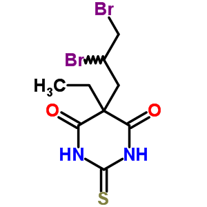 7596-04-5  5-(2,3-dibromopropyl)-5-ethyl-2-thioxodihydropyrimidine-4,6(1H,5H)-dione