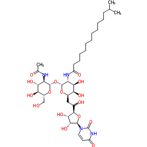 76544-50-8  N-[(2R,3R,4R,5R,6R)-2-[(2S,3R,4R,5S,6R)-3-acétamido-4,5-dihydroxy-6-(hydroxyméthyl)tétrahydropyran-2-yl]oxy-6-[2-[(2R,3S,4R,5R)-5-(2,4-dioxopyrimidin-1-yl)-3,4-dihydroxy-tétrahydrofurane-2-yl]-2-hydroxy-éthyl]-4,5-dihydroxy-tétrahydropyrane-3-yl]-13-méthyl- 