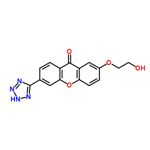 89217-37-8  2-(2-hydroxyethoxy)-6-(2H-tetrazol-5-yl)-9H-xanthen-9-one