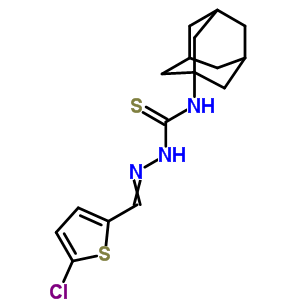 32406-62-5  5-chlorothiophene-2-carbaldehyde N-tricyclo[3.3.1.1~3,7~]dec-1-ylthiosemicarbazone