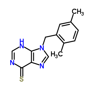 34396-96-8  9-(2,5-dimethylbenzyl)-3,9-dihydro-6H-purine-6-thione