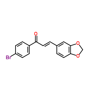 36716-01-5  (2E)-3-(1,3-benzodioxol-5-yl)-1-(4-bromophenyl)prop-2-en-1-one