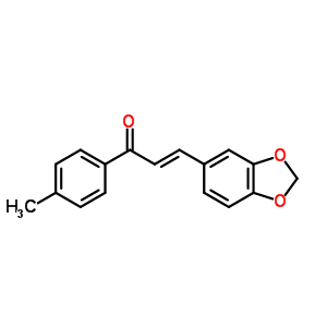 37620-38-5  (2E)-3-(1,3-benzodioxol-5-yl)-1-(4-methylphenyl)prop-2-en-1-one