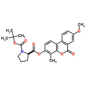 4568-51-8  1-tert-butyl 2-(8-methoxy-4-methyl-6-oxo-6H-benzo[c]chromen-3-yl) pyrrolidine-1,2-dicarboxylate