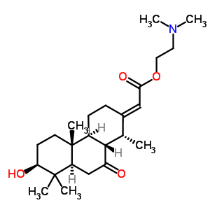 468-76-8  2-(dimethylamino)ethyl (2E)-[(3beta,13E,14alpha)-3-hydroxy-14-methyl-7-oxopodocarpan-13-ylidene]ethanoate