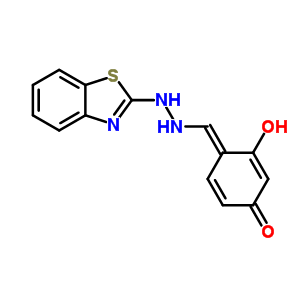 50286-88-9  (4E)-4-{[2-(1,3-benzothiazol-2-yl)hydrazino]methylidene}-3-hydroxycyclohexa-2,5-dien-1-one