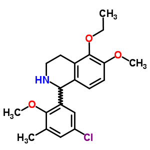 5064-85-7  1-(5-chloro-2-methoxy-3-methylphenyl)-5-ethoxy-6-methoxy-1,2,3,4-tetrahydroisoquinoline