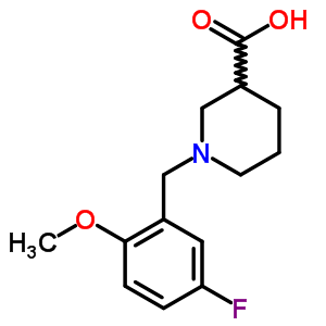 5134-52-1  1-(5-fluoro-2-methoxybenzyl)piperidine-3-carboxylic acid