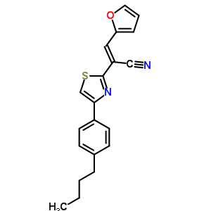 5212-29-3  (2E)-2-[4-(4-butylphenyl)-1,3-thiazol-2-yl]-3-furan-2-ylprop-2-enenitrile