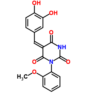 5240-96-0  (5E)-5-[(3,4-dihydroxyphenyl)methylidene]-1-(2-methoxyphenyl)pyrimidine-2,4,6(1H,3H,5H)-trione