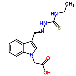 5327-48-0  {3-[(ethylcarbamothioyl)carbonohydrazonoyl]-1H-indol-1-yl}acetic acid