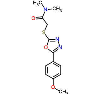 5346-89-4  2-{[5-(4-methoxyphenyl)-1,3,4-oxadiazol-2-yl]sulfanyl}-N,N-dimethylacetamide