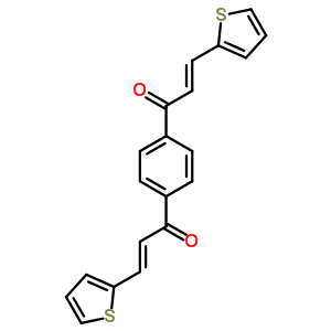 5356-44-5  (2E,2'E)-1,1'-benzene-1,4-diylbis(3-thiophen-2-ylprop-2-en-1-one)