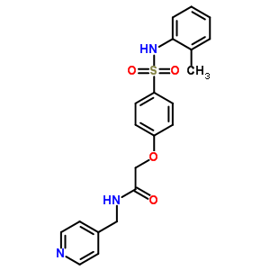 5386-86-7  2-{4-[(2-methylphenyl)sulfamoyl]phenoxy}-N-(pyridin-4-ylmethyl)acetamide