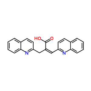 5395-51-7  (2Z)-3-quinolin-2-yl-2-(quinolin-2-ylmethyl)prop-2-enoic acid