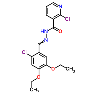5428-53-5  2-chloro-N'-[(2-chloro-4,5-diethoxyphenyl)methylidene]pyridine-3-carbohydrazide