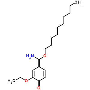 5446-99-1  (4E)-4-[amino(decyloxy)methylidene]-2-ethoxycyclohexa-2,5-dien-1-one