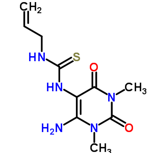 5472-56-0  1-(6-amino-1,3-dimethyl-2,4-dioxo-1,2,3,4-tetrahydropyrimidin-5-yl)-3-prop-2-en-1-ylthiourea