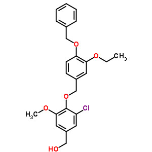 5520-31-0  (4-{[4-(benzyloxy)-3-ethoxybenzyl]oxy}-3-chloro-5-methoxyphenyl)methanol