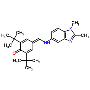 5525-06-4  2,6-di-tert-butyl-4-{[(1,2-dimethyl-1H-benzimidazol-5-yl)amino]methylidene}cyclohexa-2,5-dien-1-one