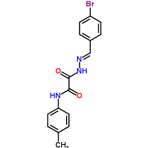 5528-26-7  2-{(2E)-2-[(4-bromophenyl)methylidene]hydrazino}-N-(4-methylphenyl)-2-oxoacetamide