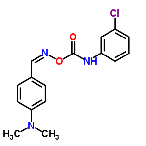 5530-26-7  benzaldehyde, 4-(dimethylamino)-, O-[[(3-chlorophenyl)amino]carbonyl]oxime