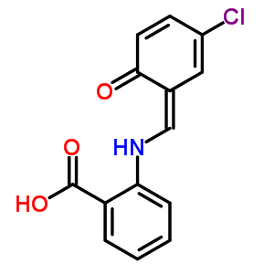 5540-03-4  2-{[(Z)-(3-chloro-6-oxocyclohexa-2,4-dien-1-ylidene)methyl]amino}benzoic acid