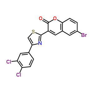 5594-35-4  6-bromo-3-[4-(3,4-dichlorophenyl)-1,3-thiazol-2-yl]-2H-chromen-2-one