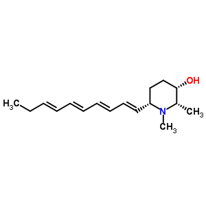 56022-14-1  (2S,3S,6S)-6-[(1E,3E,5E,7E)-deca-1,3,5,7-tetraen-1-yl]-1,2-dimethylpiperidin-3-ol