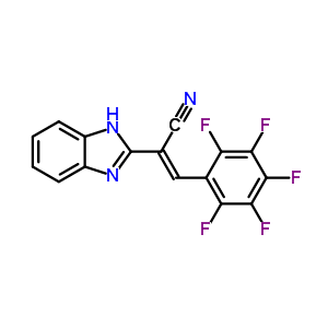 5611-73-4  (2E)-2-(1H-benzimidazol-2-yl)-3-(pentafluorophenyl)prop-2-enenitrile