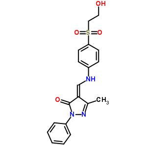 5620-51-9  (4E)-4-[({4-[(2-hydroxyethyl)sulfonyl]phenyl}amino)methylidene]-5-methyl-2-phenyl-2,4-dihydro-3H-pyrazol-3-one
