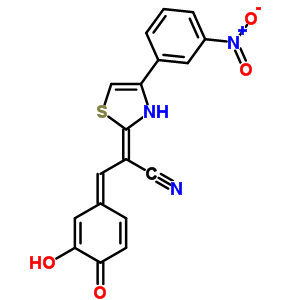 5622-83-3  (2E,3E)-3-(3-hydroxy-4-oxocyclohexa-2,5-dien-1-ylidene)-2-[4-(3-nitrophenyl)-1,3-thiazol-2(3H)-ylidene]propanenitrile