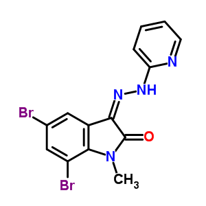 5624-28-2  (3Z)-5,7-dibromo-1-methyl-3-(pyridin-2-ylhydrazono)-1,3-dihydro-2H-indol-2-one